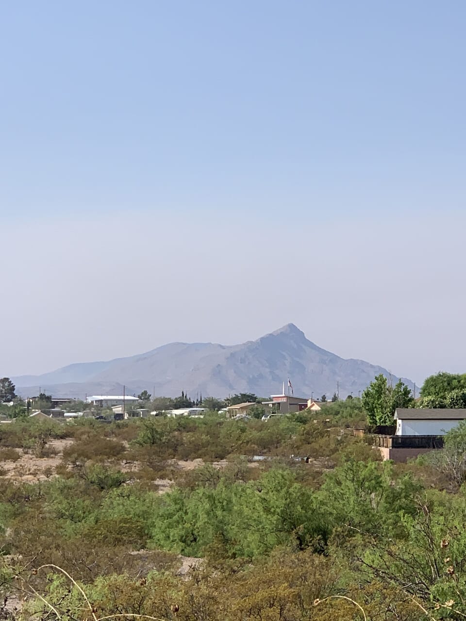 Mountain View from the back patio