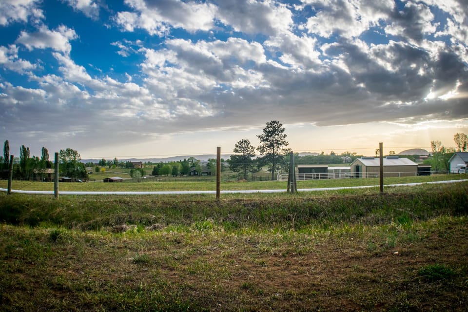 Sprawling country view from your new favorite outdoor space.