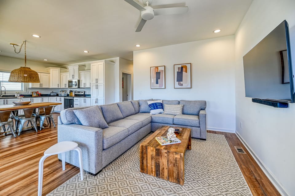Large Sectional + 55" TV 