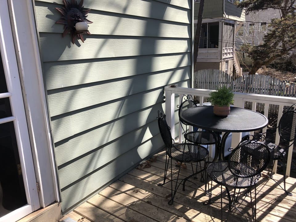 Private deck and entrance 