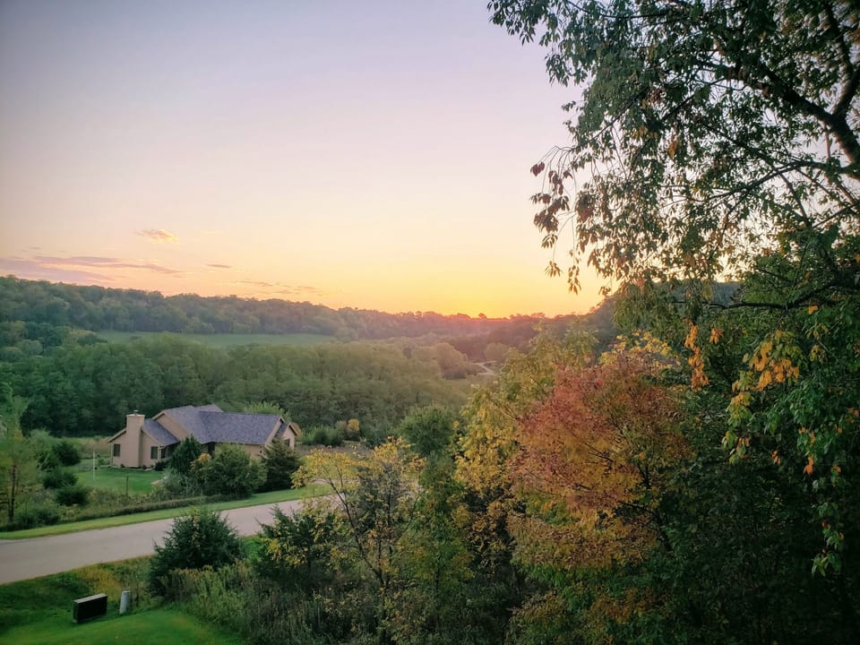 Sun rise from the deck