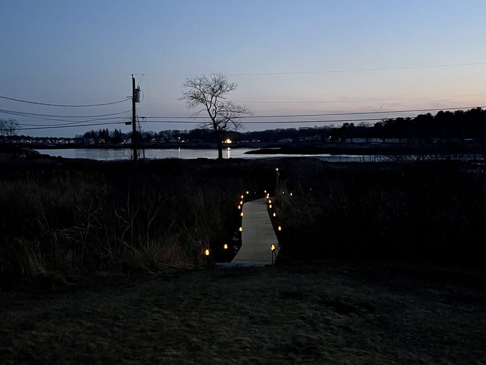 Path to the beach in the evening!