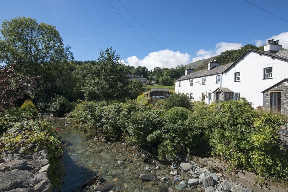River alongside No. 2 The Forge in Coniston Lake District