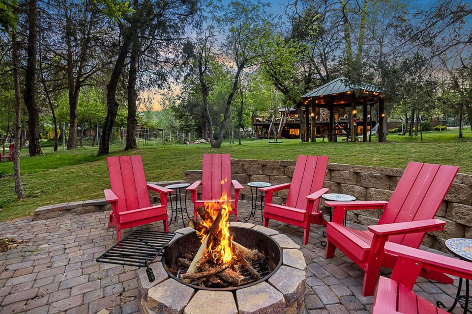 Lounge around the fire pit and take in the amazing views
