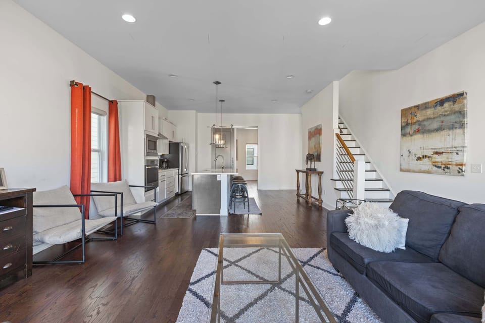 Our open-concept floor plan gives everyone space to spread out and relax.