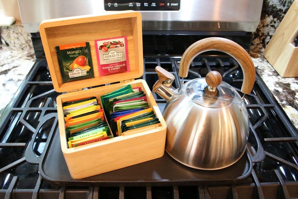 A large selection of teas.