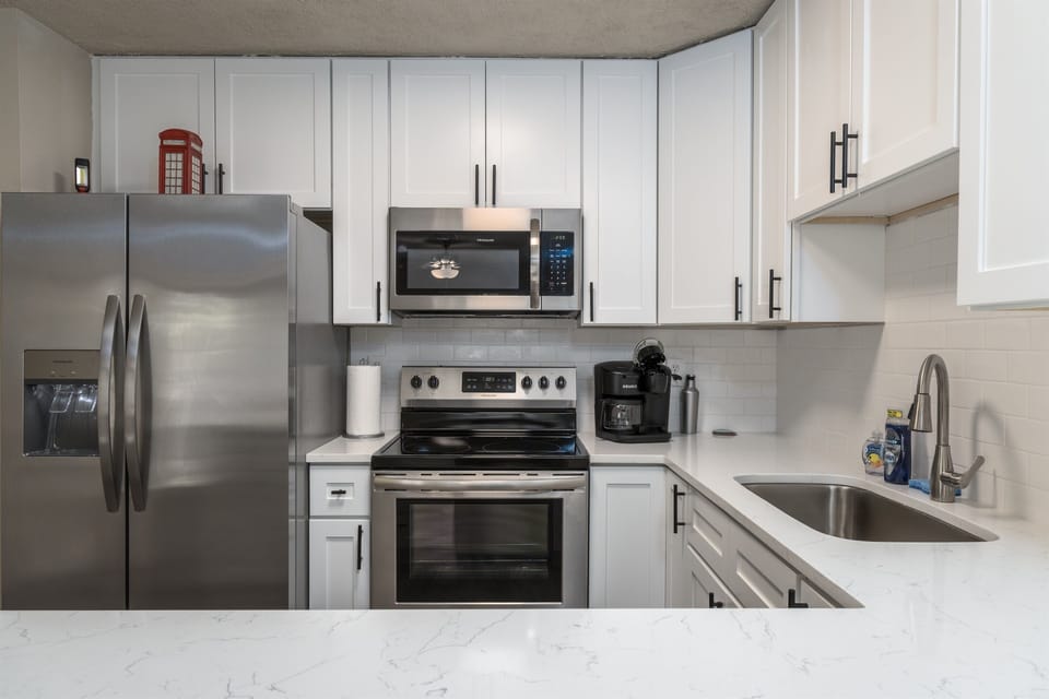 Fully stocked kitchen