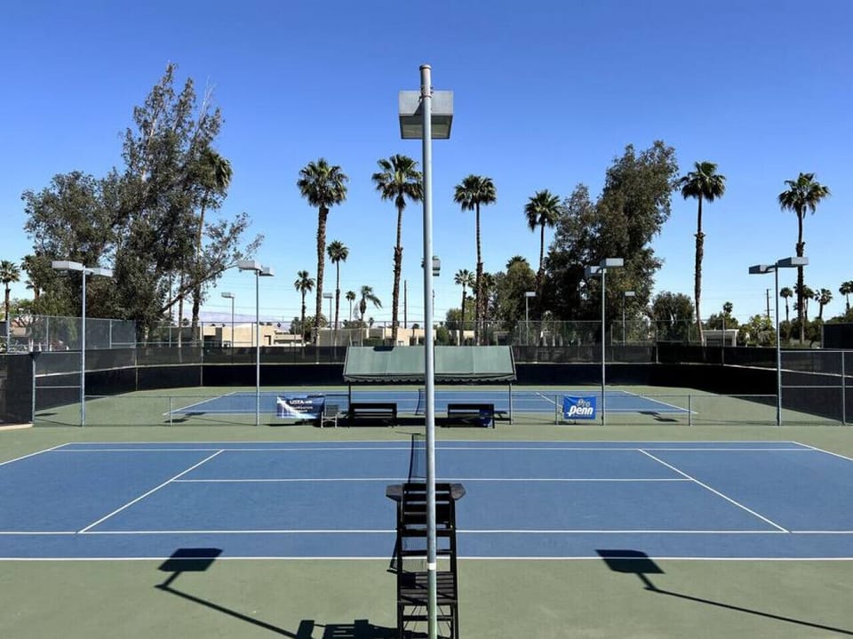 We have 10+ tennis courts.