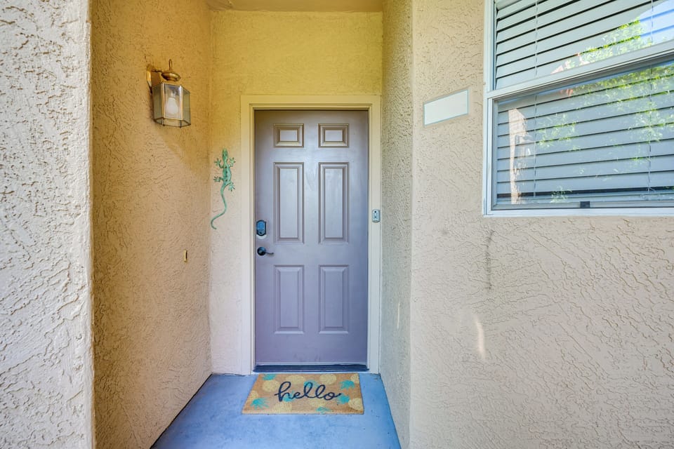 Property Entrance | Steps to Pool
