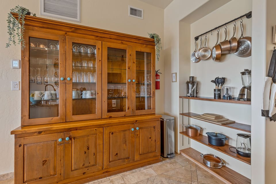 Everything you need for cooking and dining are included in the home.