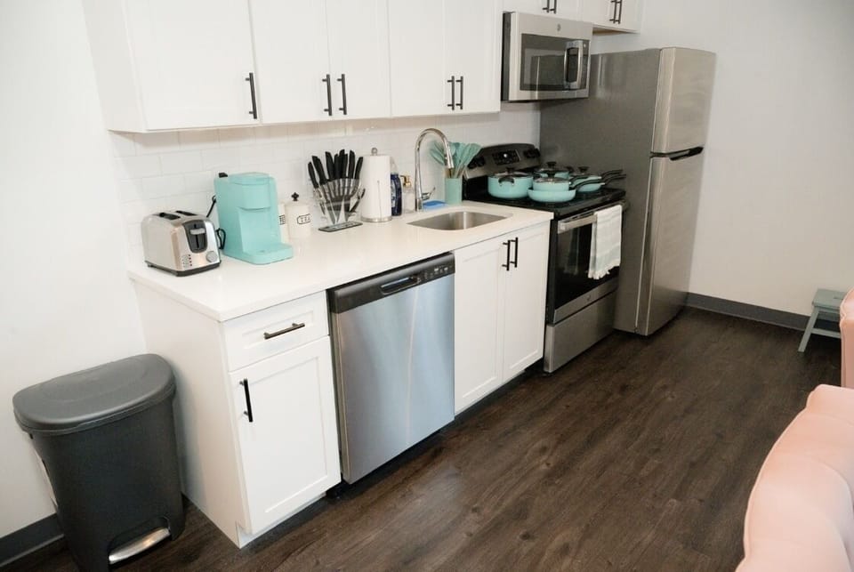 Fully stocked kitchen 