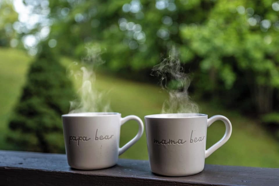 Enjoy your morning coffee right off the master bedroom on the deck