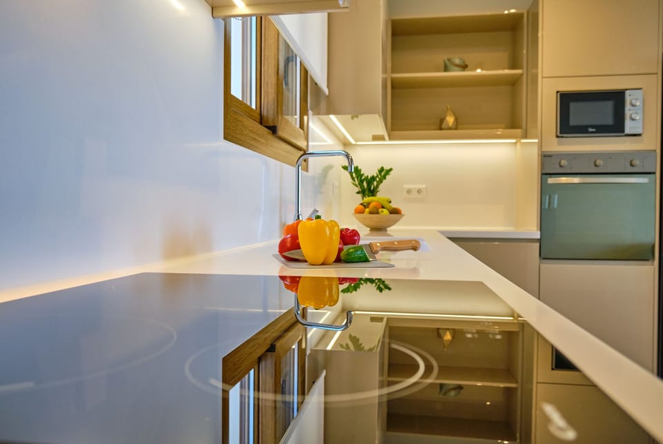Armikes Beachfront Suite 4 Afionas Corfu Kitchen