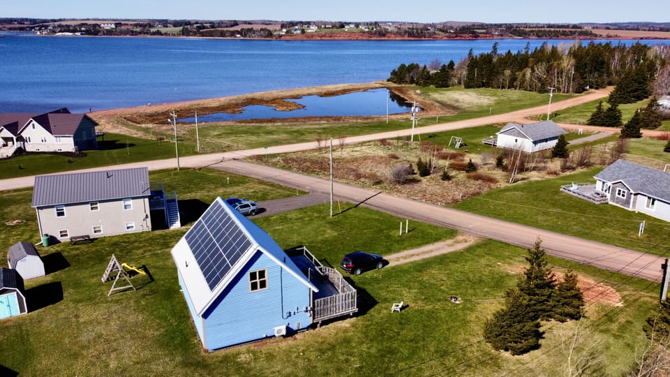 Scully's Seaside Cottage is just steps from the beach. And solar powered! 
