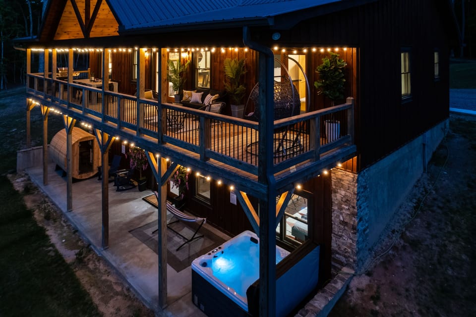 The large balconies are perfect for enjoying the outdoors. Enjoy the gas grill!