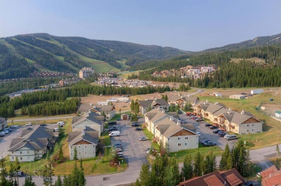 Ceadr Creek Condos with Ski resort in the background - less than 1/2 mile from resort