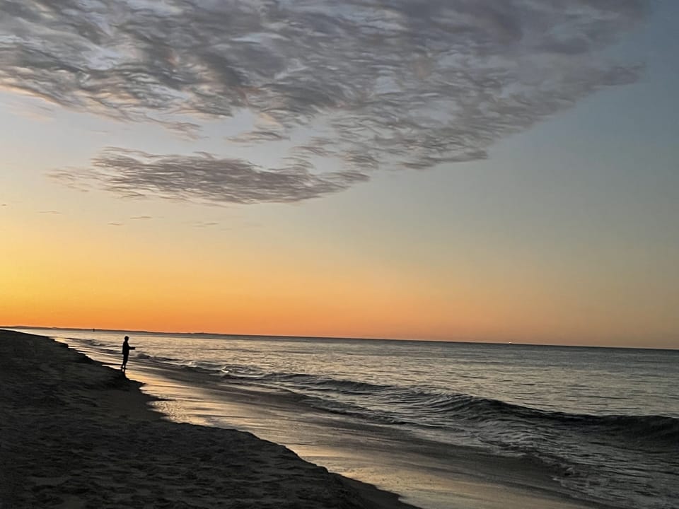 Bribie beach sunset
