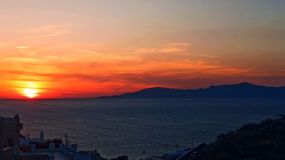 Sunset view from the balcony
