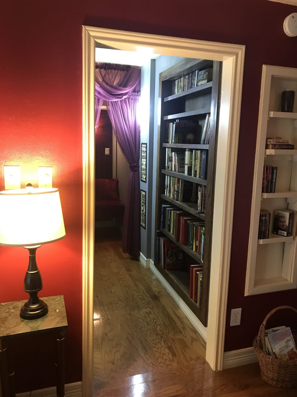 Plenty of books to while away the hours in your own private book nook.