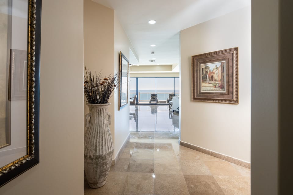 Walkway to the Spacious Living Area