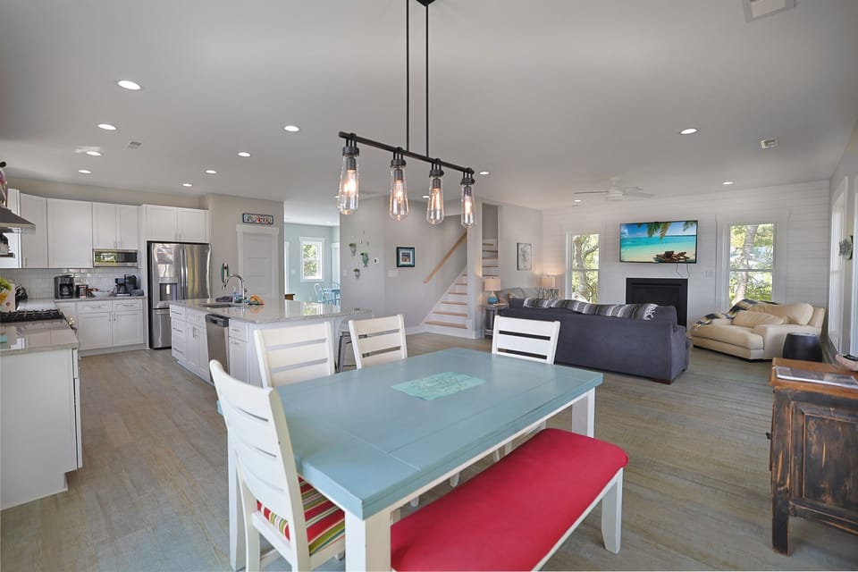 Open Living- Main Level-Dining Area, Kitchen & Living Room