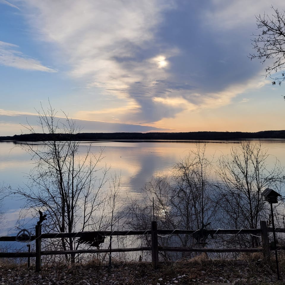 Sunset views from the West deck.