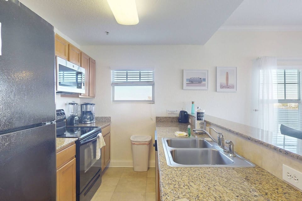 Fully Equipped Kitchen with Granite Counter Tops