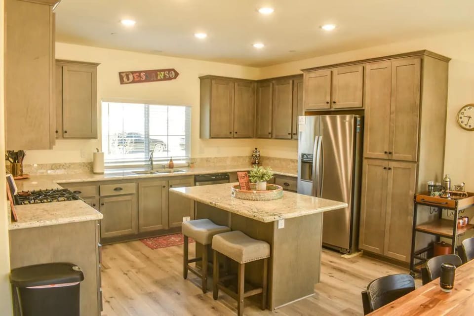 Fully stocked kitchen to make a full meal!