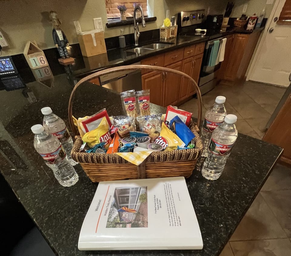 You never know what delightful surprises await you in your Welcome Basket!