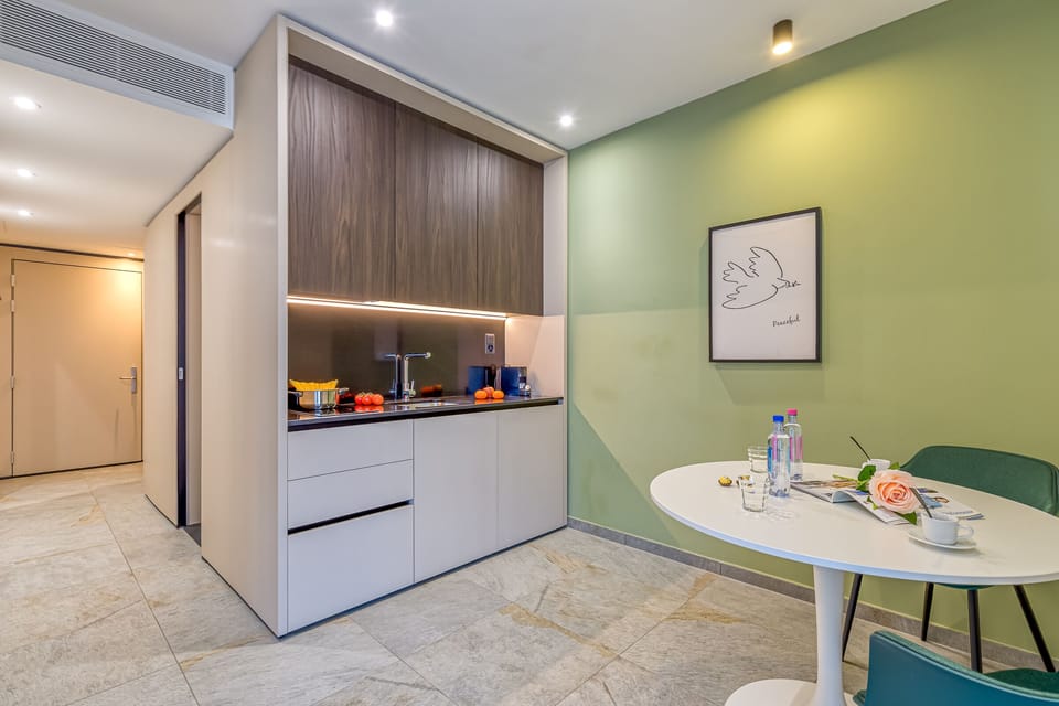 Kitchen and dining area