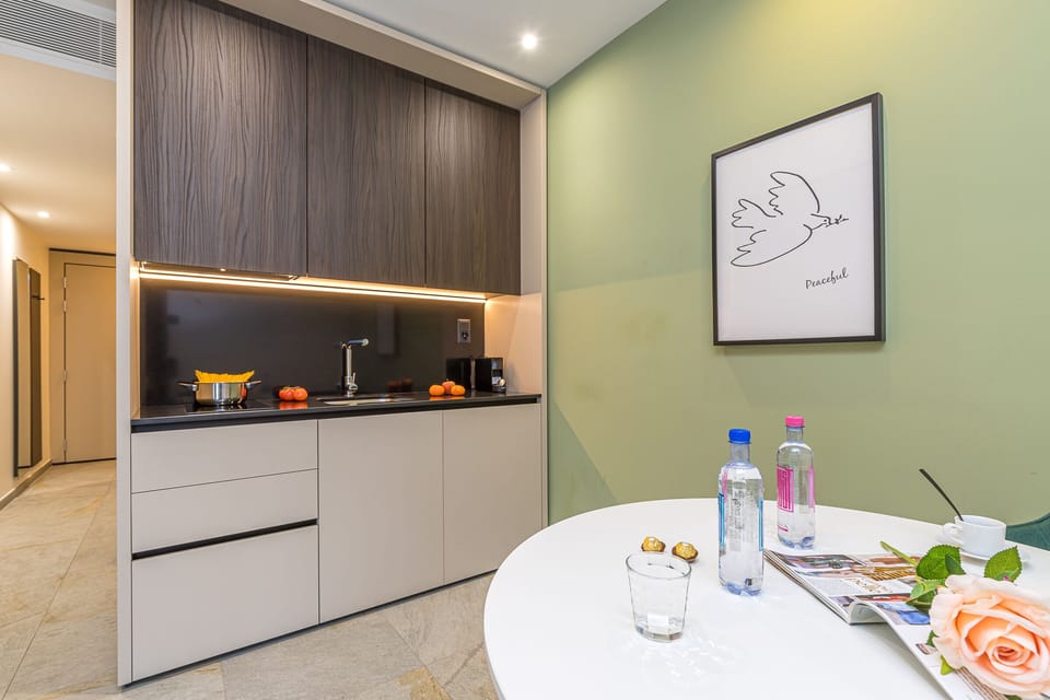 Dining space & kitchen