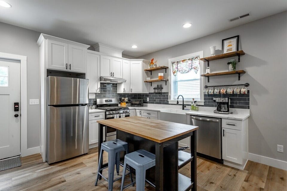 Fully stocked kitchen