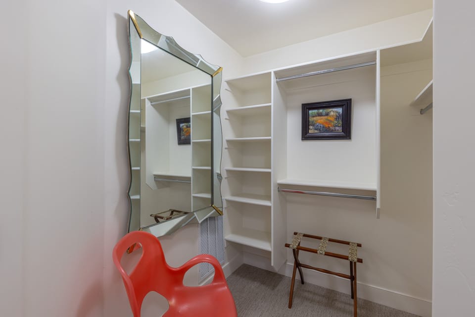 Downstairs Main Closet Area - The main bedroom closet provides a ton of space for all your luggage!