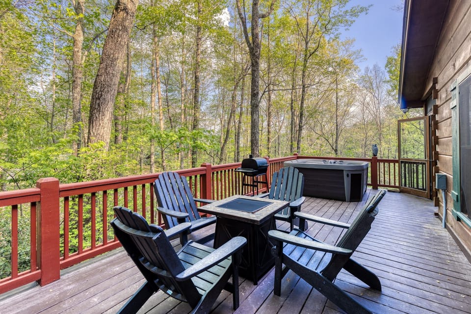 Deck with Fire Pit