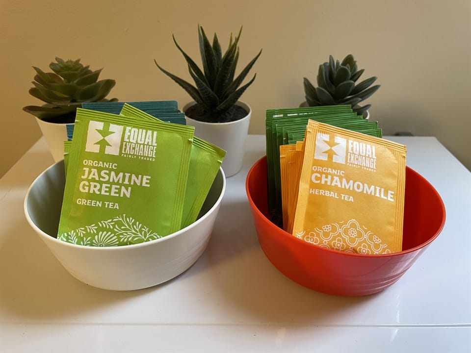 For you: organic tea by Equal Exchange