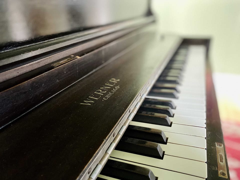 Play a tune on the Werner upright.