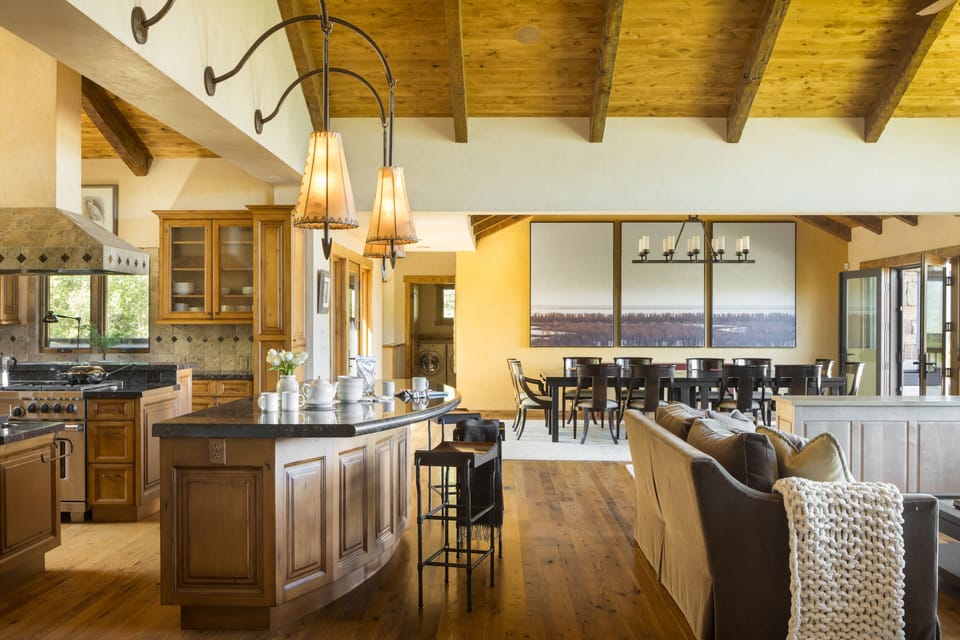 Open Kitchen, Living, and Dining Areas