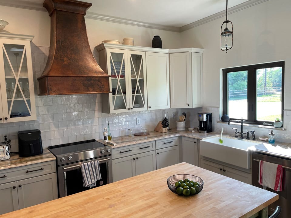 Well stocked full kitchen to cook your own meals. 