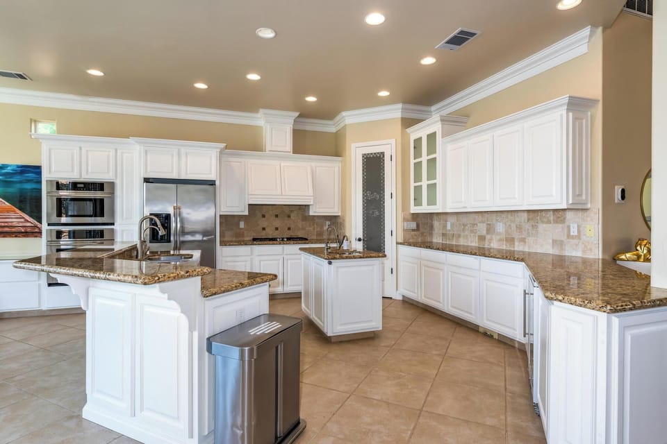 Newly updated modern kitchen with stainless steel amenities.