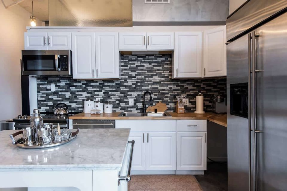 Our kitchen comes fully loaded.  

Please feel free to request items to help enjoy your stay.