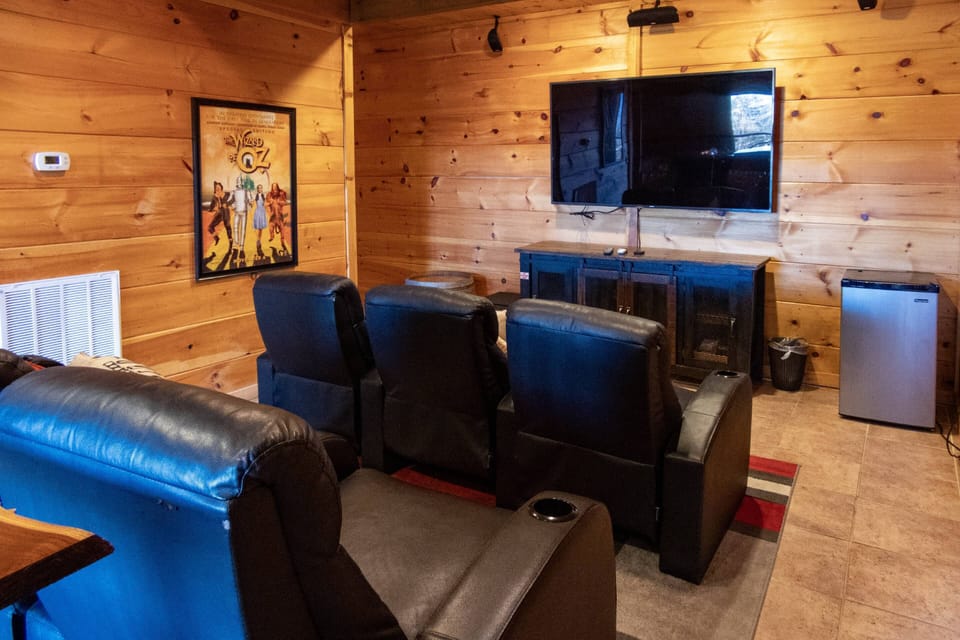 Enjoy a movie in the downstairs theater room!
