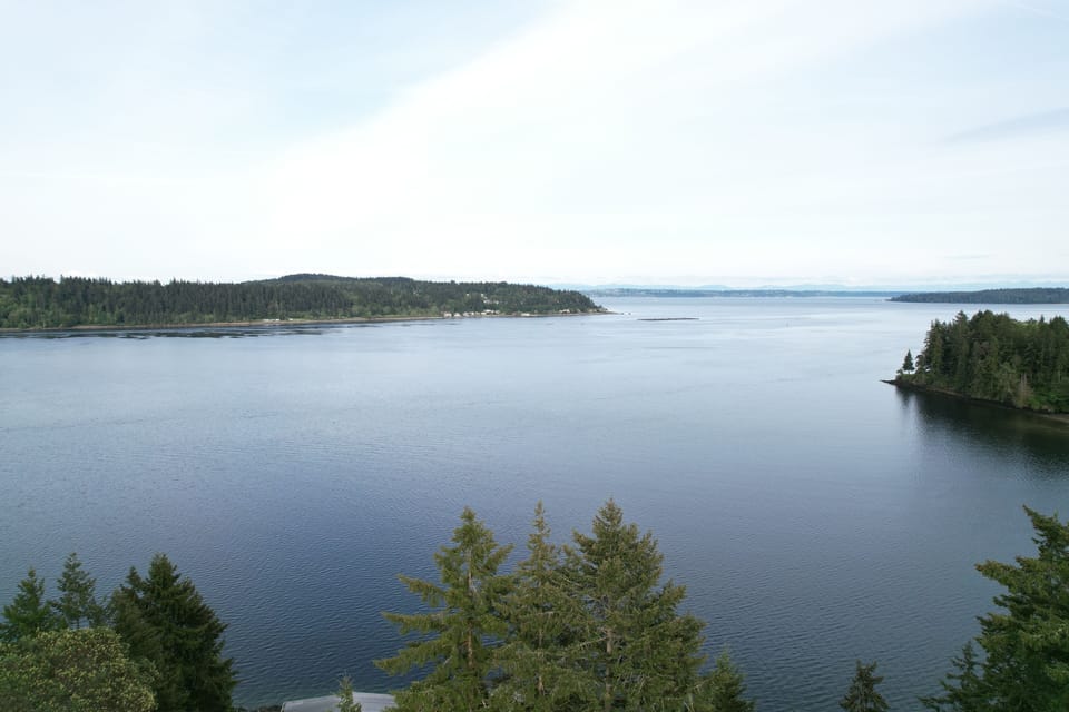 Enjoy private views of Puget Sound steps away from Manchester State Park