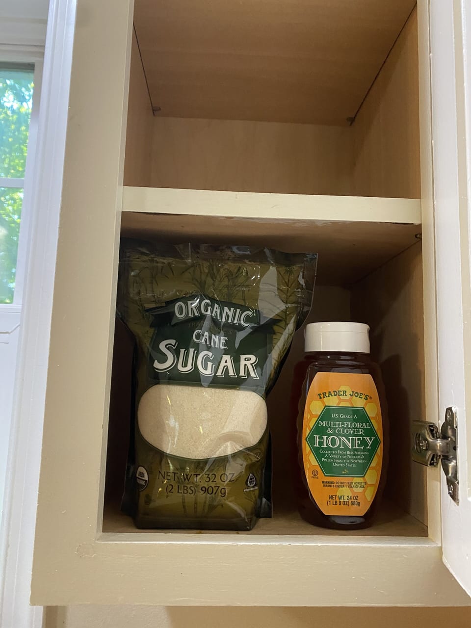 Well stocked. We provide organic coffee, tea, sugar, honey, and spices.