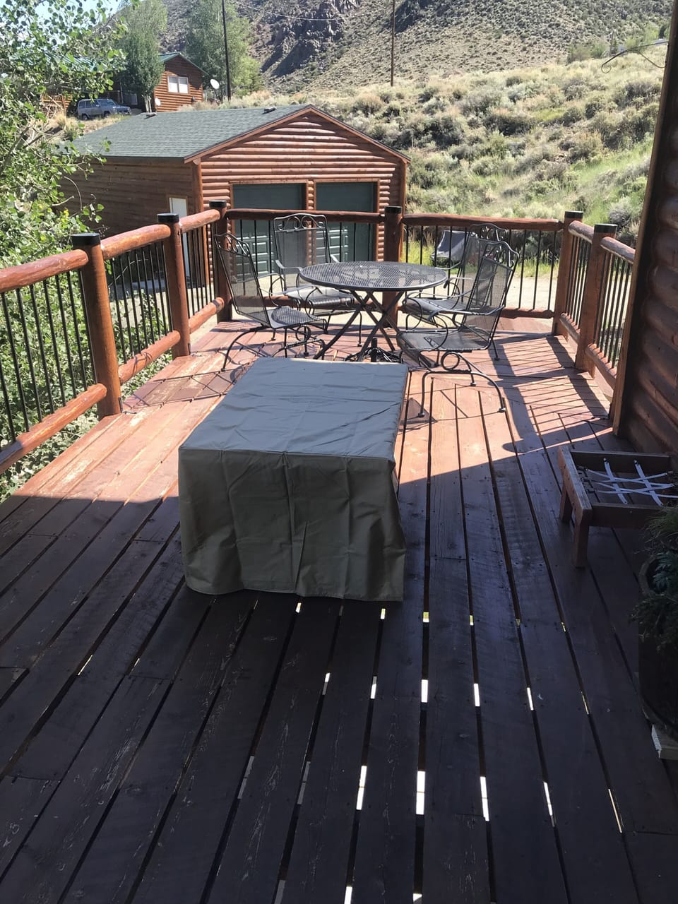 Fire table available for guest use 