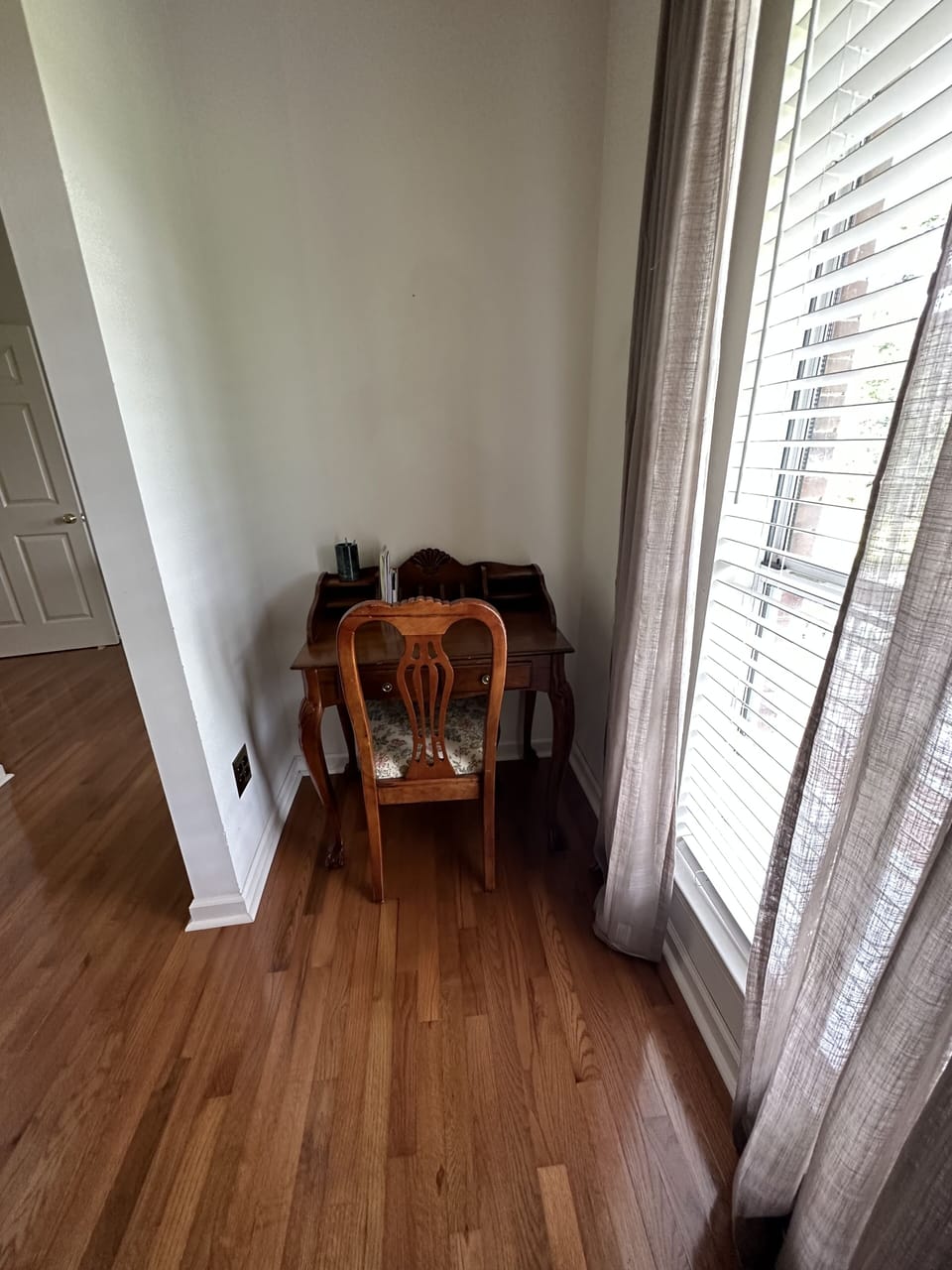 Desk. This room can be closed off for privacy and remote work.