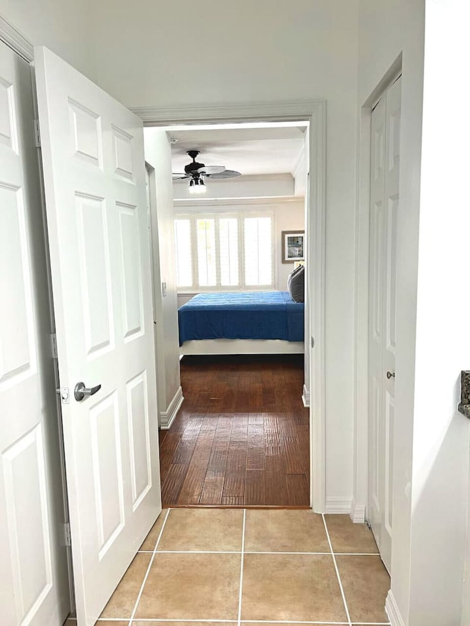 Spacious entry leading into your king-size retreat