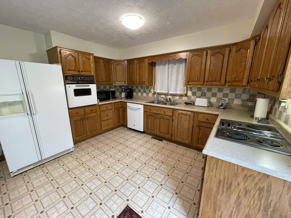 Fully stocked kitchen 