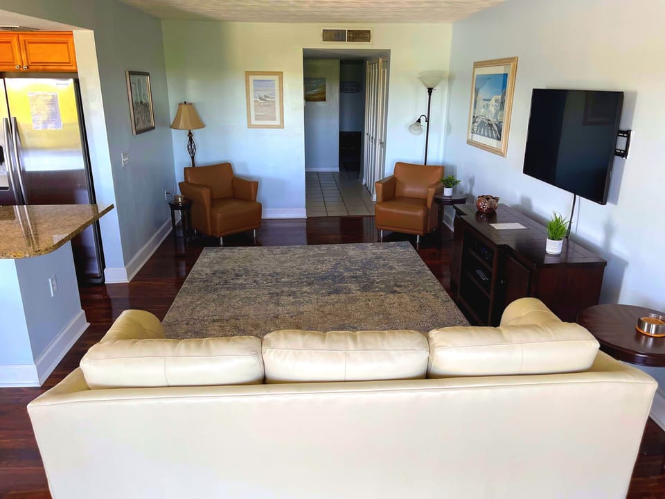 Plenty of room for gathering and relaxation. 