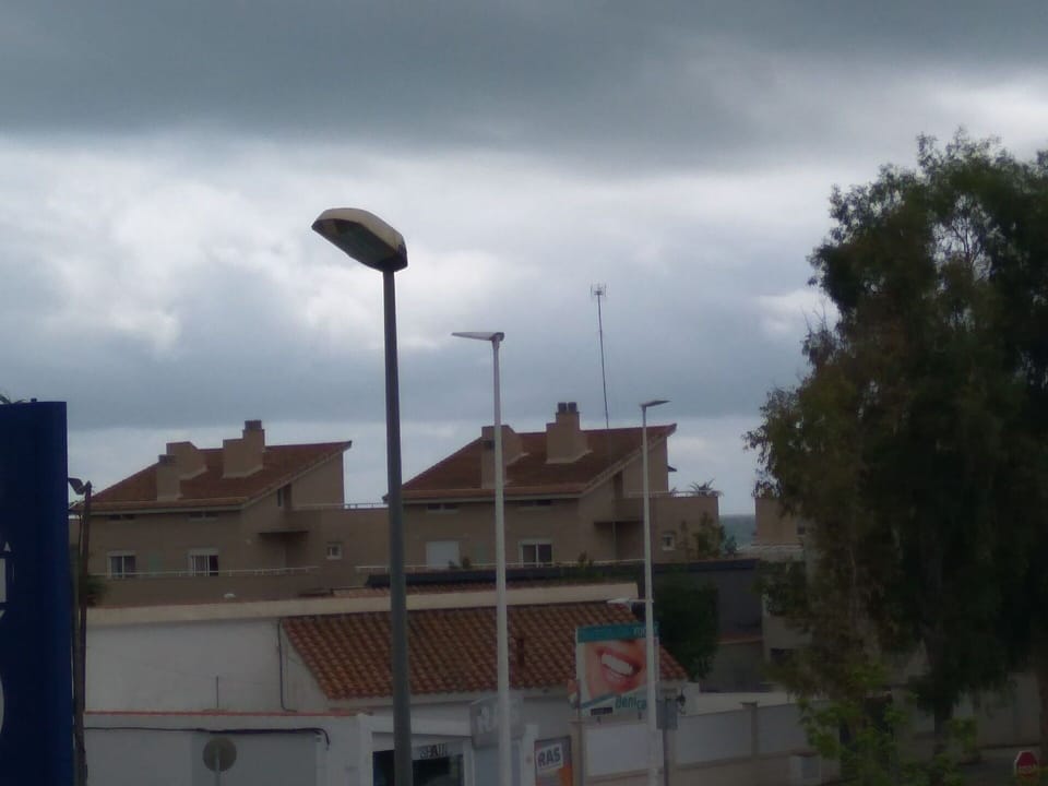 Cloud, Sky, Building, Street Light, Window, Tree, House, Atmospheric Phenomenon, Public Space, City