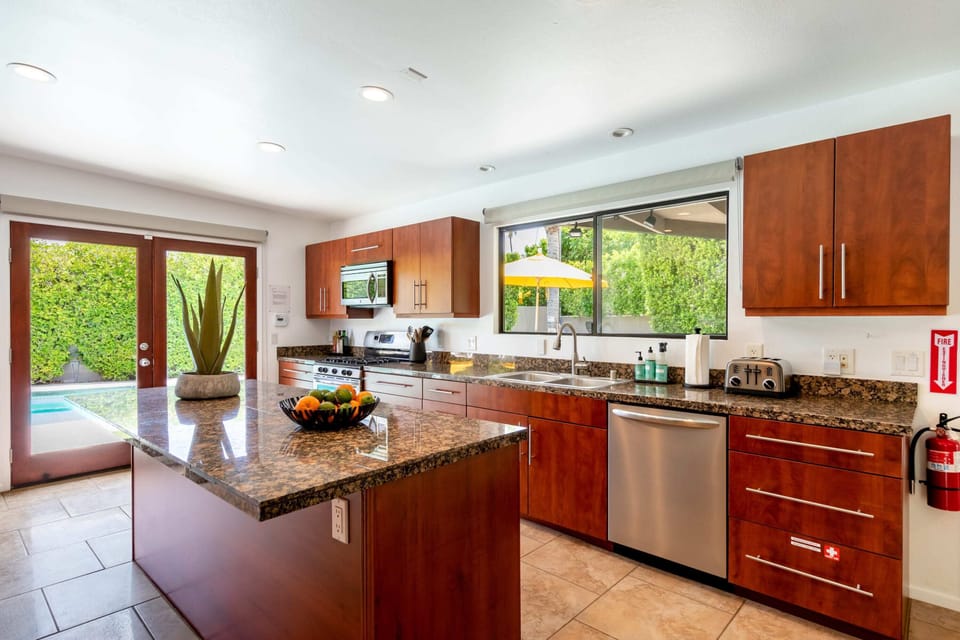 Ample counter space for food prep and entertaining